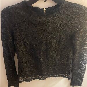 Elegant Black Lace Top